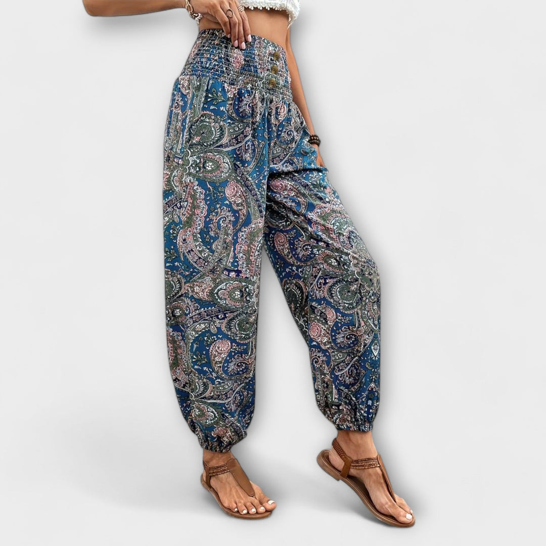 Scarlett - Pantalon à motif ethnique graphique