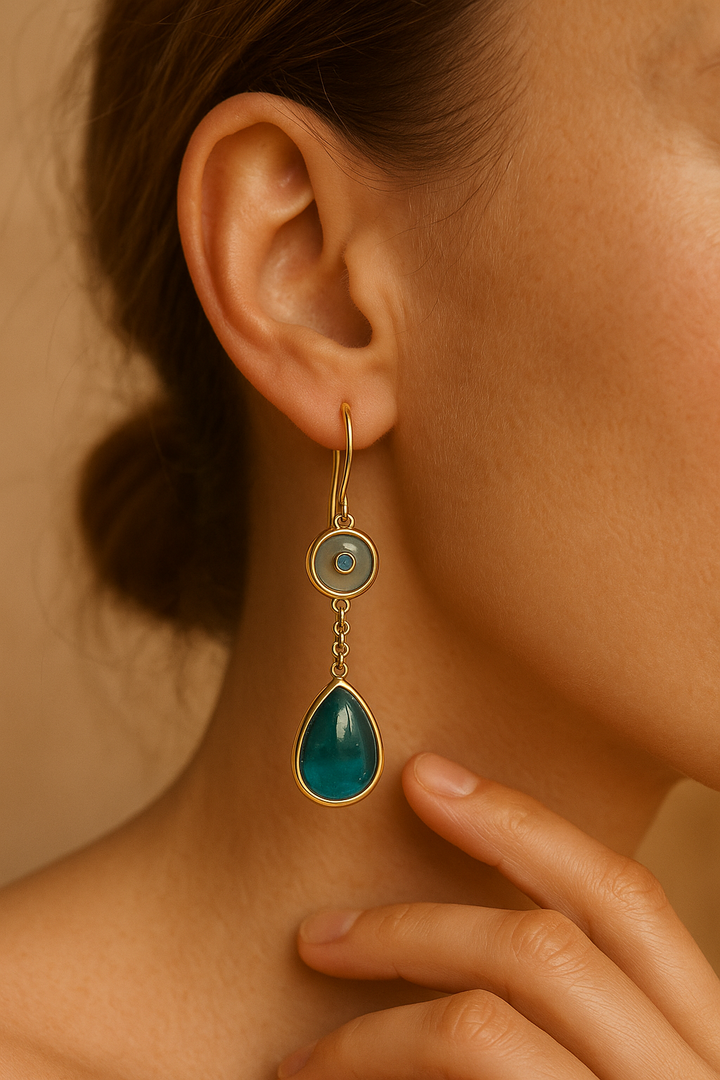 Calista | Orecchini con pietre blu