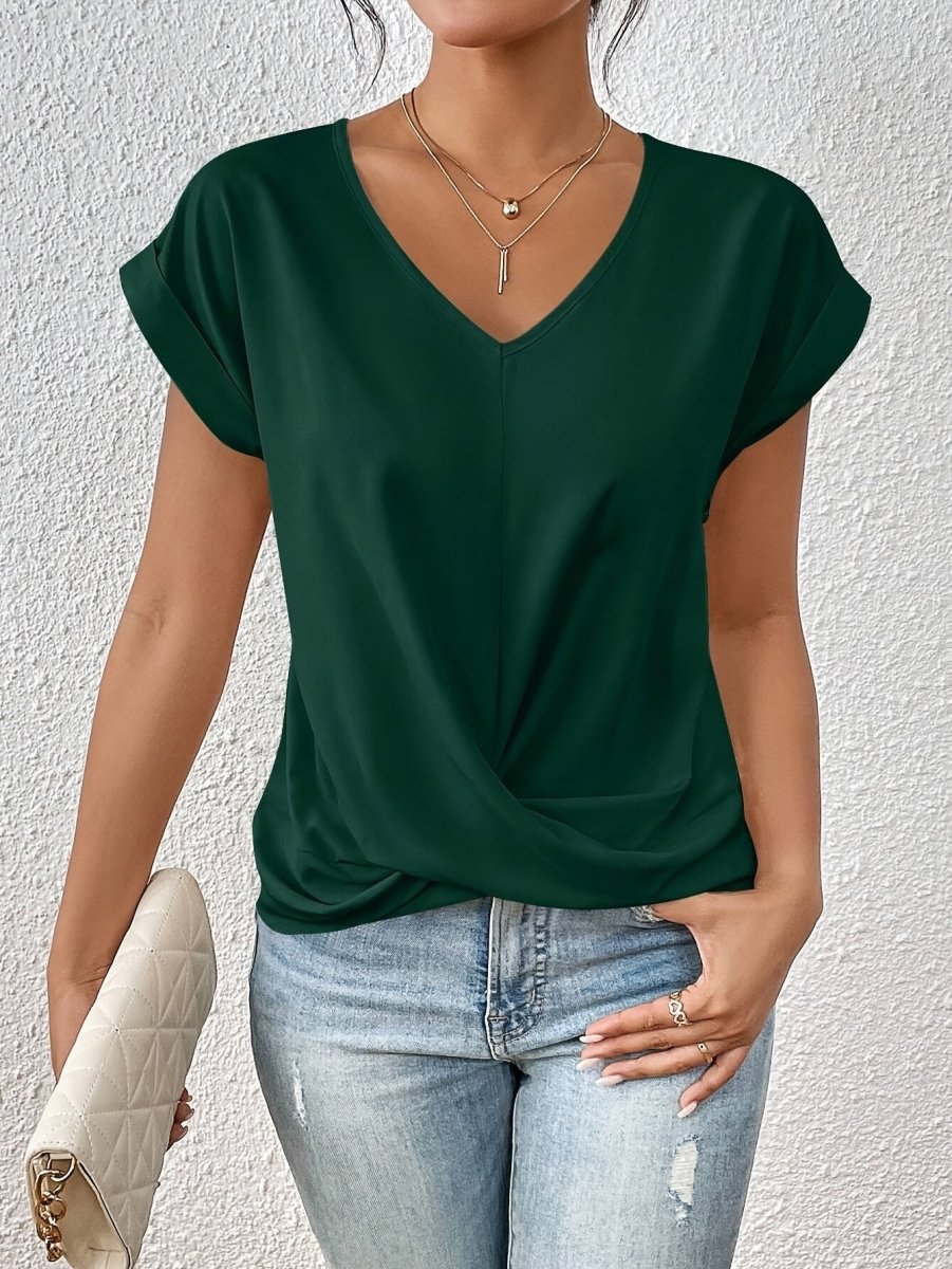 Anna | T-shirt casual con scollo a cuore