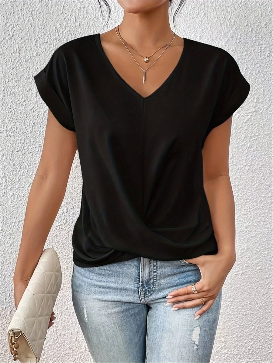 Anna | T-shirt casual con scollo a cuore