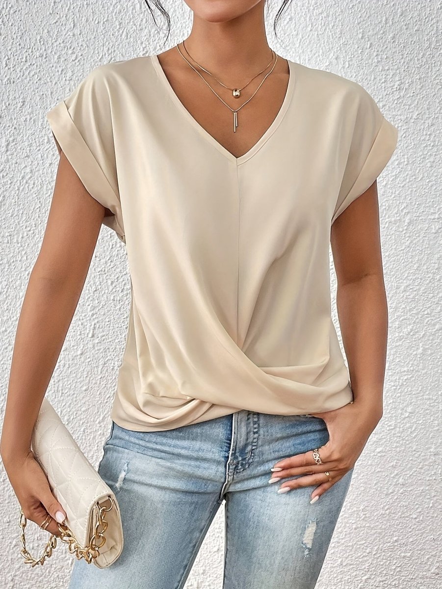 Anna | T-shirt casual con scollo a cuore