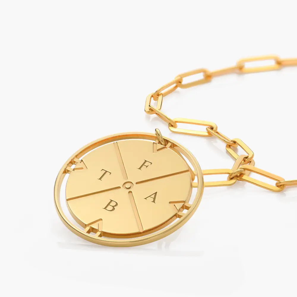 Collier boussole personnalisé