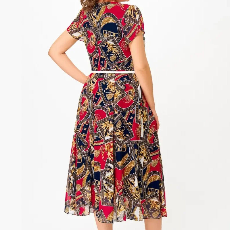 Nina I A-Linien Chiffonkleid im Vintage-Stil