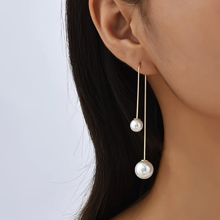 Clous d'oreilles perles éclatantes