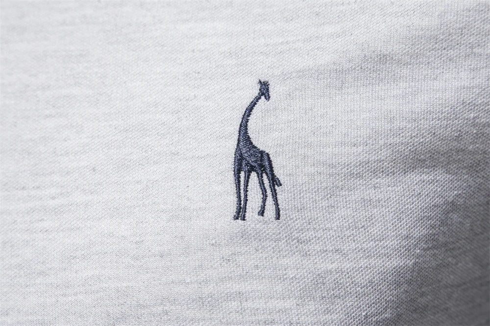 Lässiges langärmeliges Poloshirt