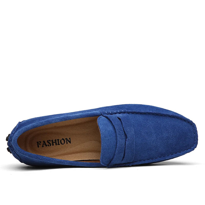 Mocassini casual in pelle scamosciata