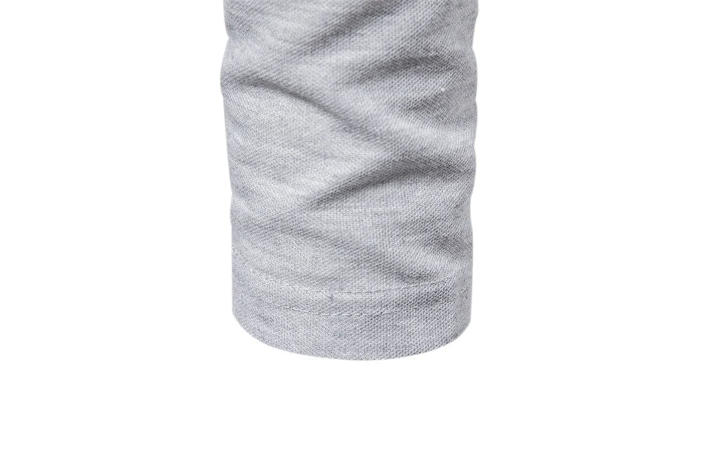 Lässiges langärmeliges Poloshirt