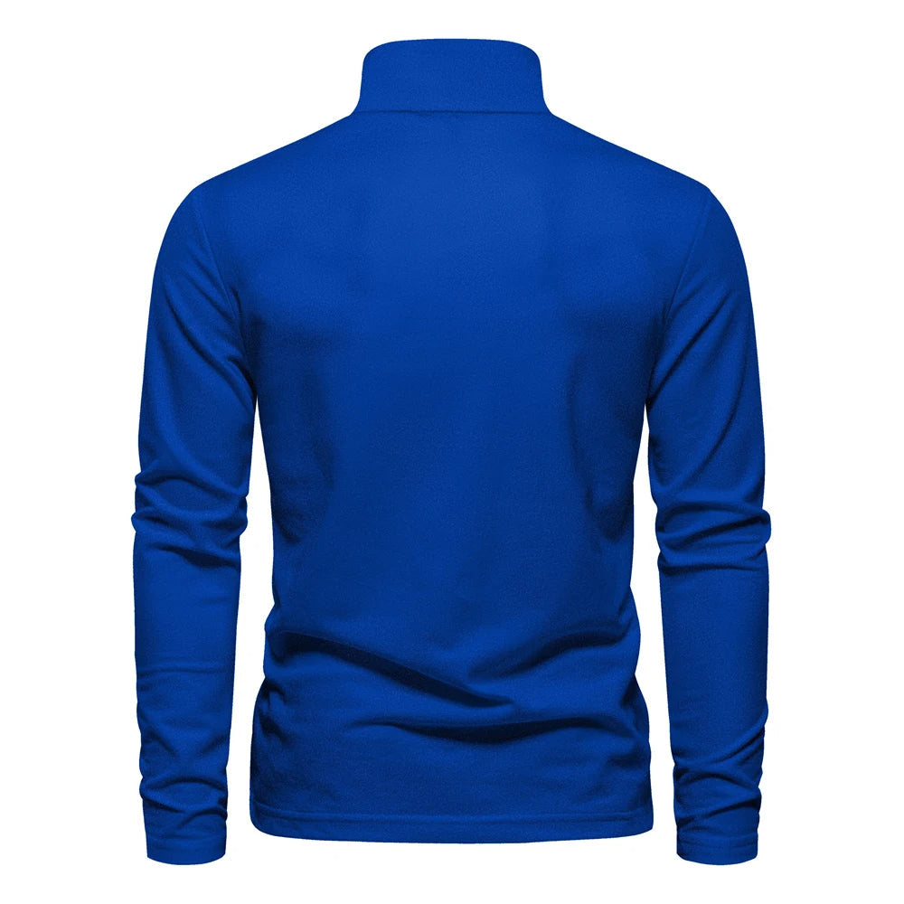 Lässiges langärmeliges Poloshirt