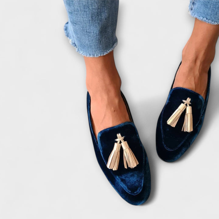 Quinnlyn – Vintage-inspirierte Loafers mit Fransen