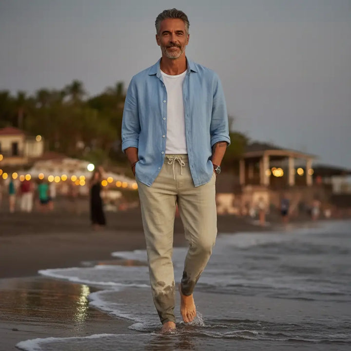 Pantalons de plage en lin