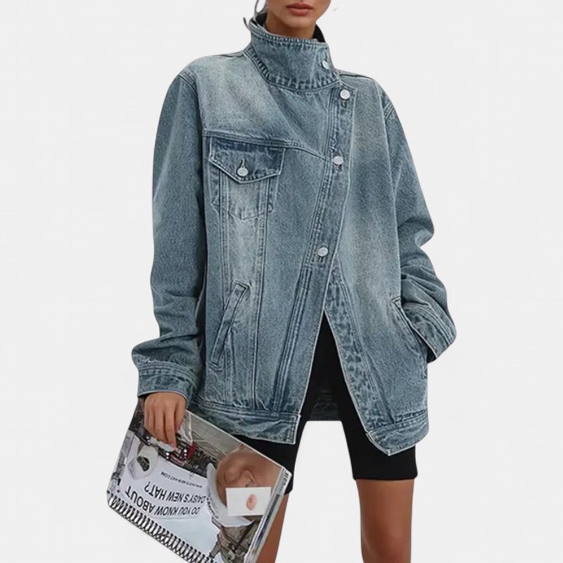 SARAH | Veste asymétrique tendance style urbain
