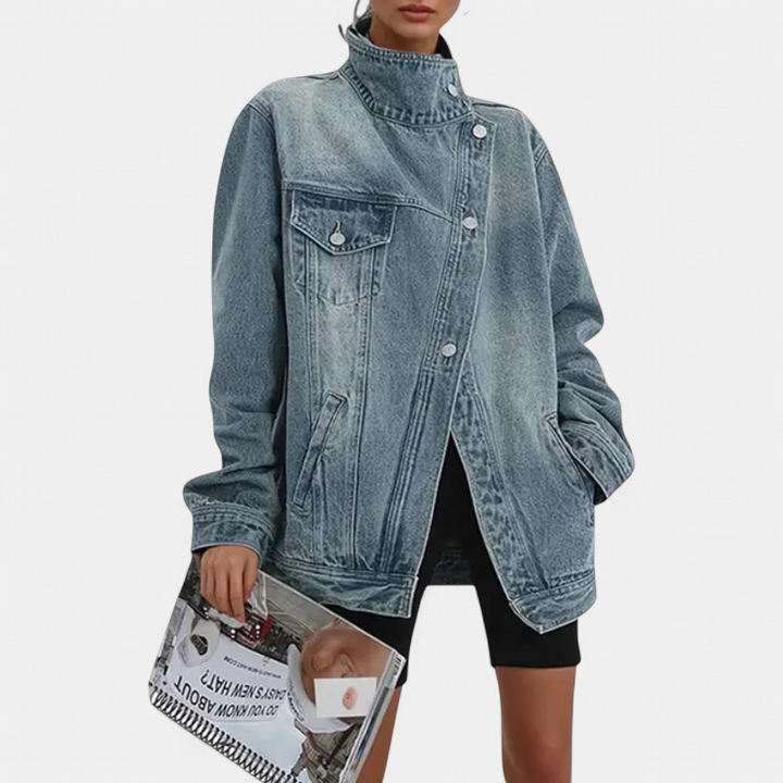 SARAH | Veste asymétrique tendance style urbain