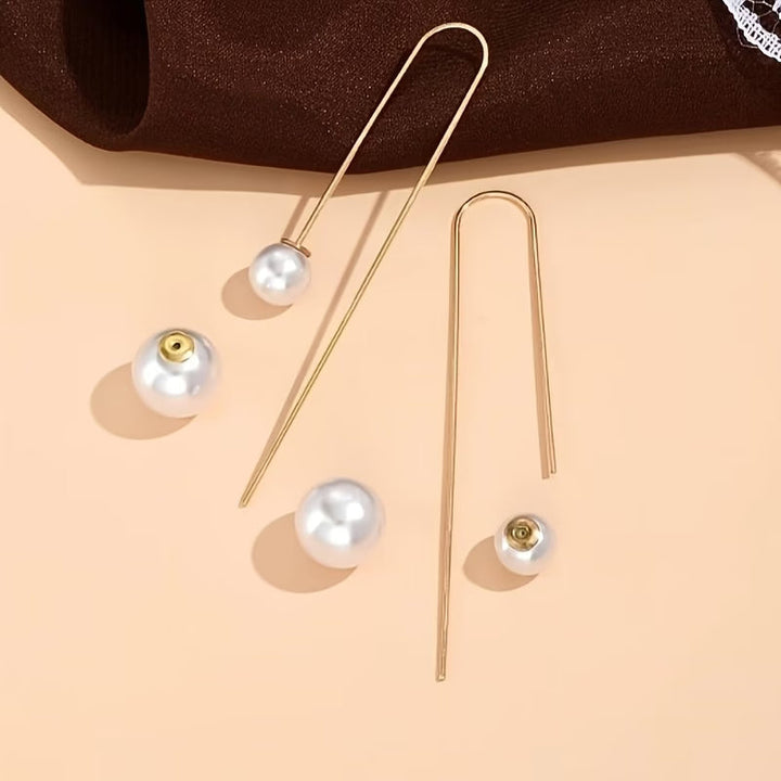 Clous d'oreilles perles éclatantes