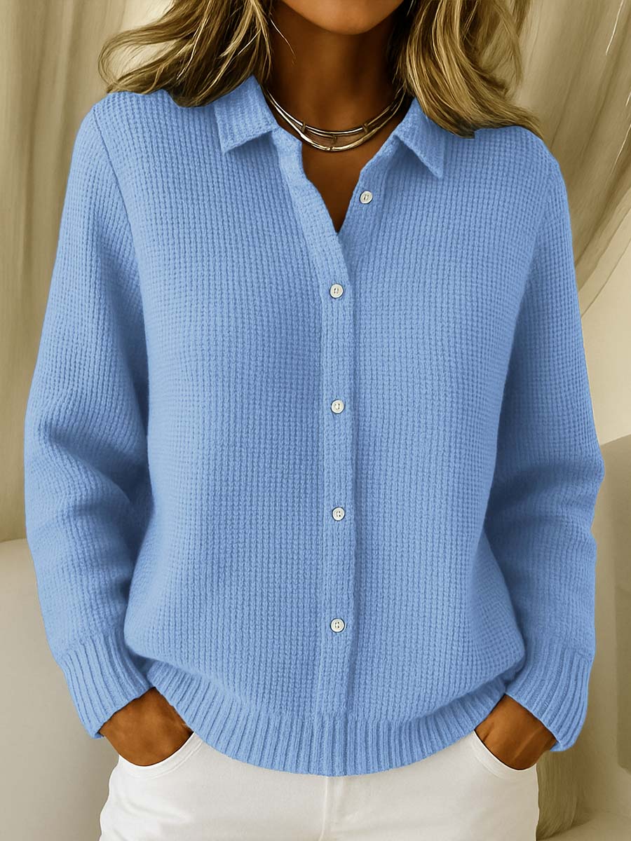 Katrina | Cardigan con bottoni a maglia strutturata
