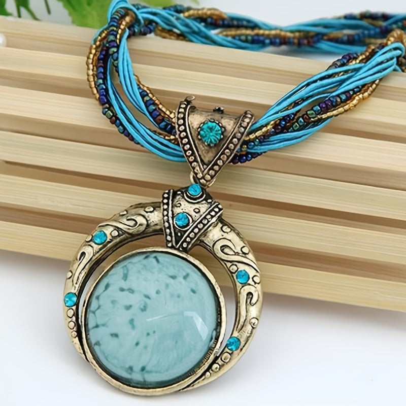 Collana boho con pendente