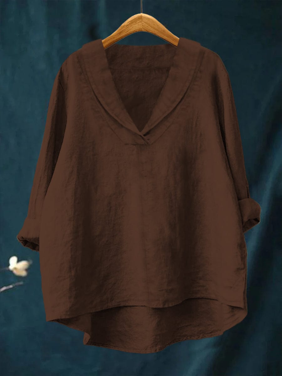 Samantha | Elegante Sommerbluse aus Leinen
