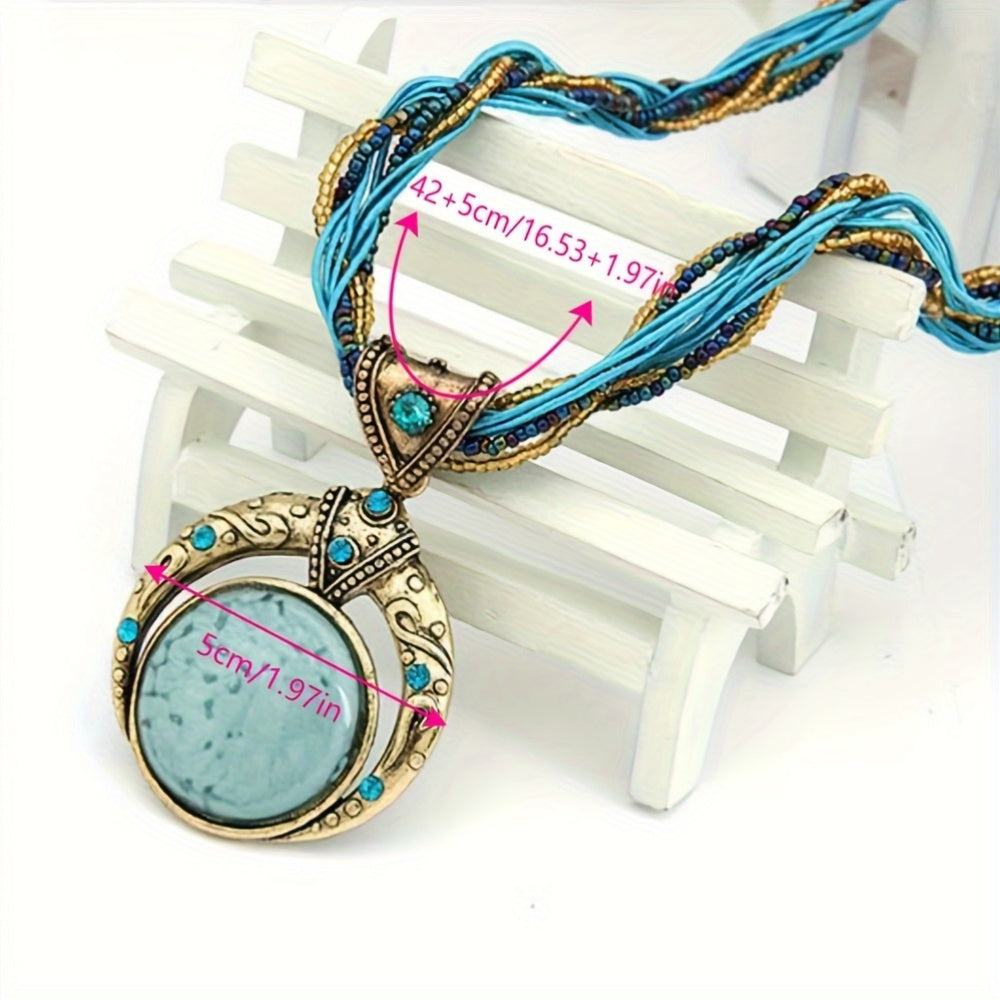 Collana boho con pendente