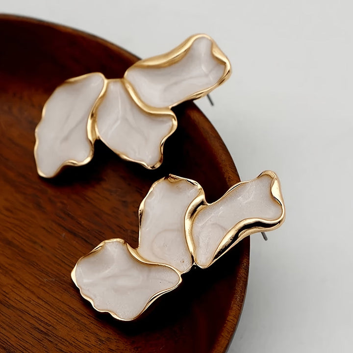 Boucles d'oreilles pétales de perles