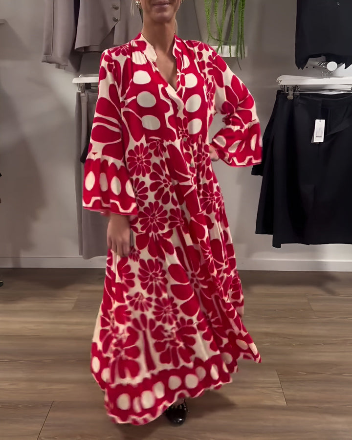 MARIELLE | MAXI-ROBE ÉLÉGANTE À IMPRIMÉ