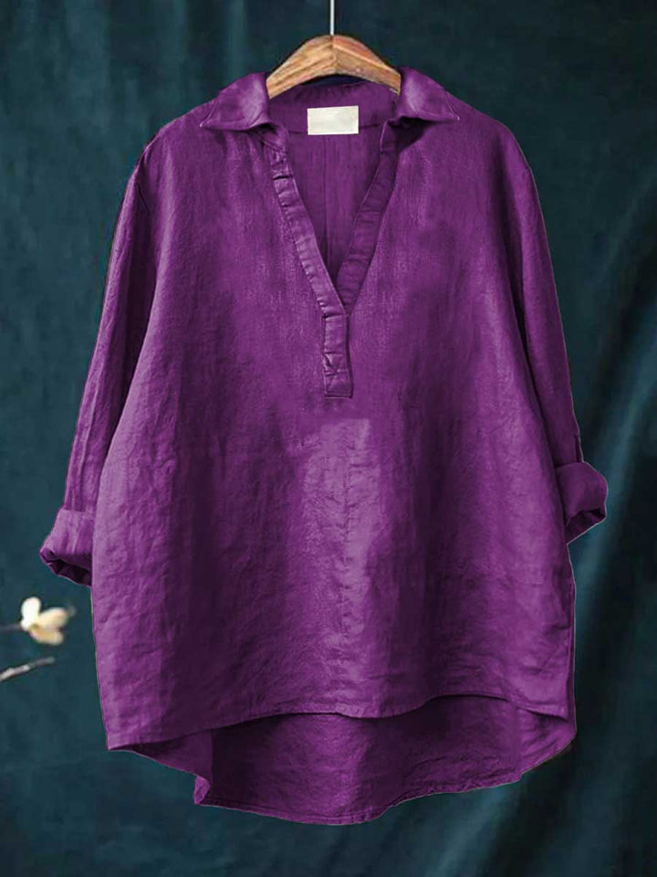Andrea | Elegante Sommerbluse aus Leinen
