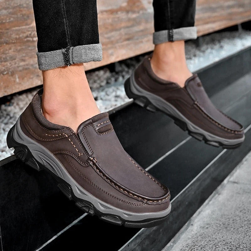Chaussures à enfiler en cuir élégantes