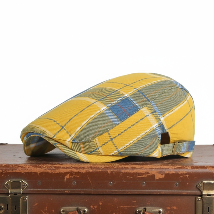 Cappellino a quadri in cotone