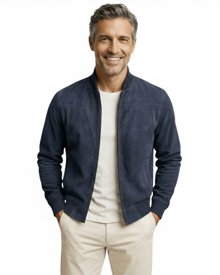 Adrian | Handgefertigte Wildlederjacke