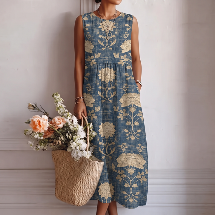 Aurora™ | Robe midi classique à fleurs