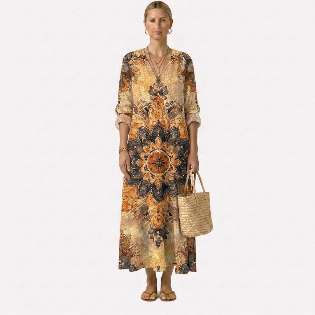 Dora™ | Abito Floreale Eleganza Naturale