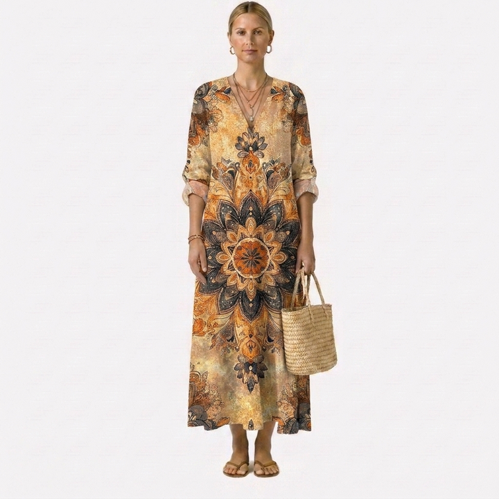 Dora™ | Abito Floreale Eleganza Naturale