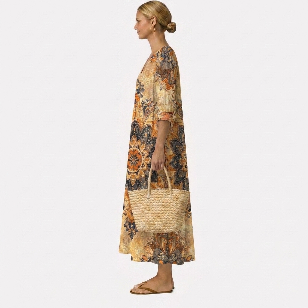 Dora™ | Abito Floreale Eleganza Naturale