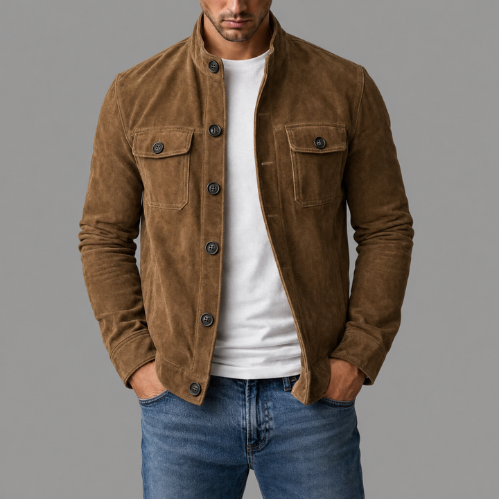 Andreas | Premium Wildleder-Bomberjacke