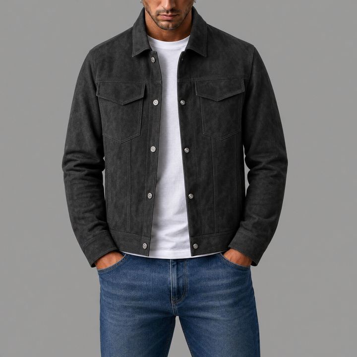 Peter | Elegante Lederoptik-Jacke