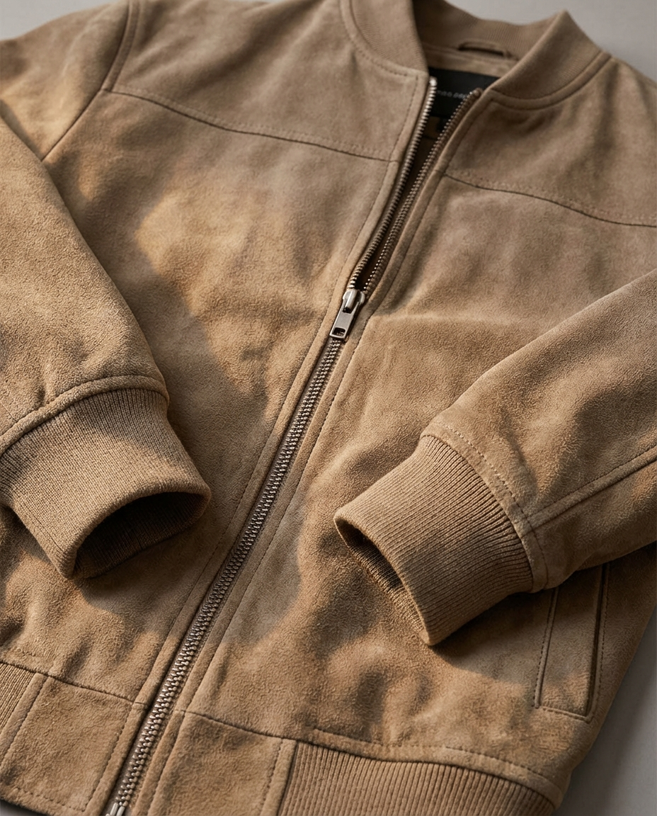Giacca bomber Adrian I in camoscio premium