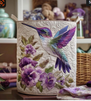 Eva | Handgefertigter Quiltkorb