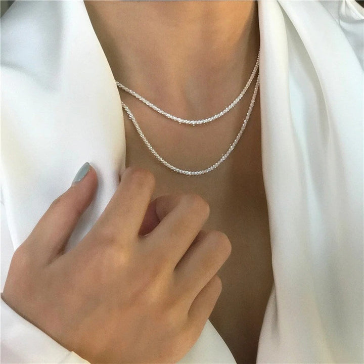 Parure collier étoile en argent