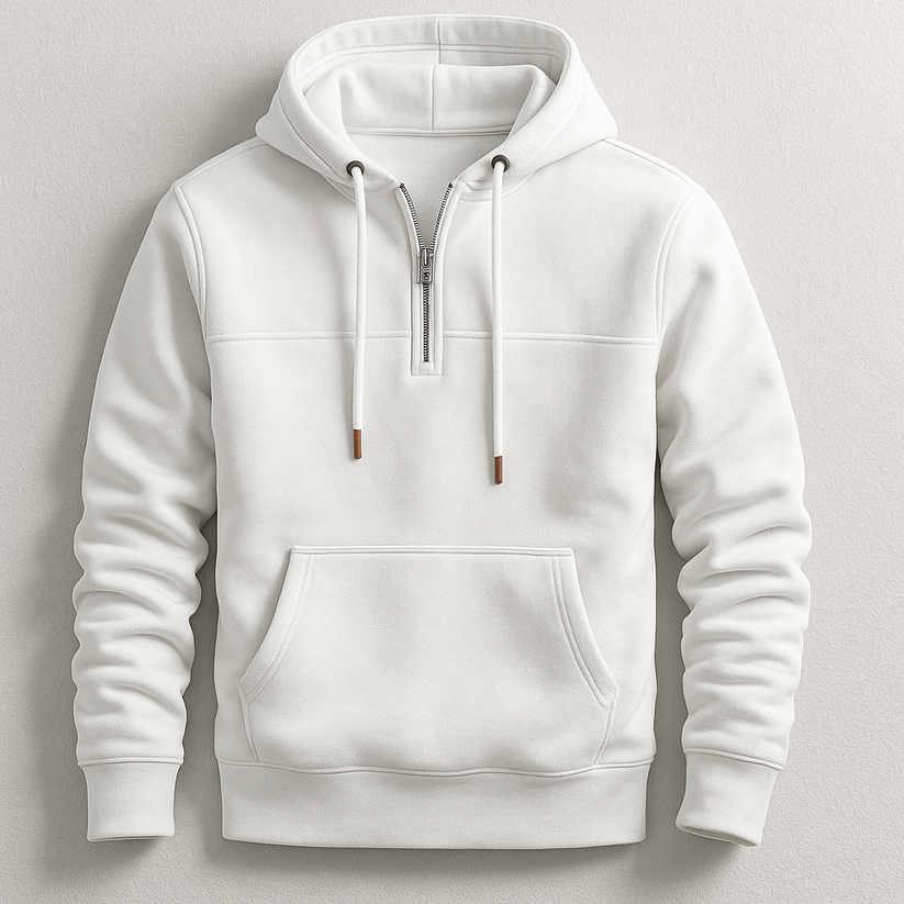 Eleganter Zip-Hoodie