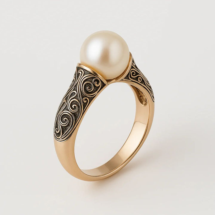 Vintage Perlen Goldring