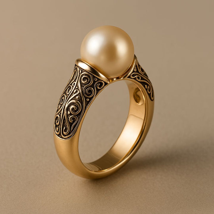 Vintage Perlen Goldring