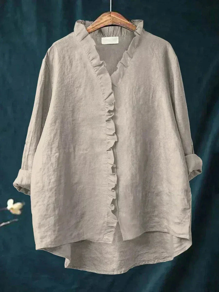 Eline | Elegante blusa estiva in lino