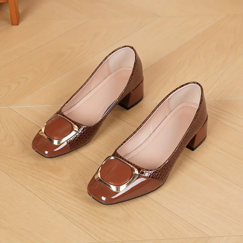 Monika | Escarpins en cuir à boucle