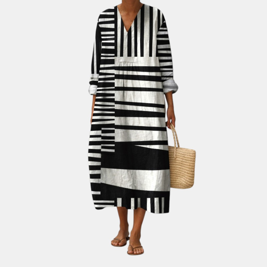 Lara™ | Vestito con stampa grafica