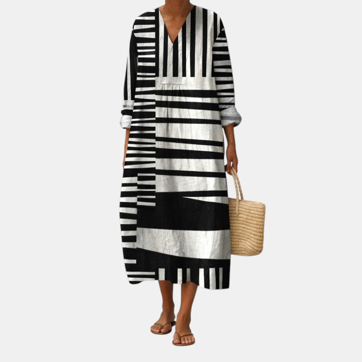 Lara™ | Vestito con stampa grafica
