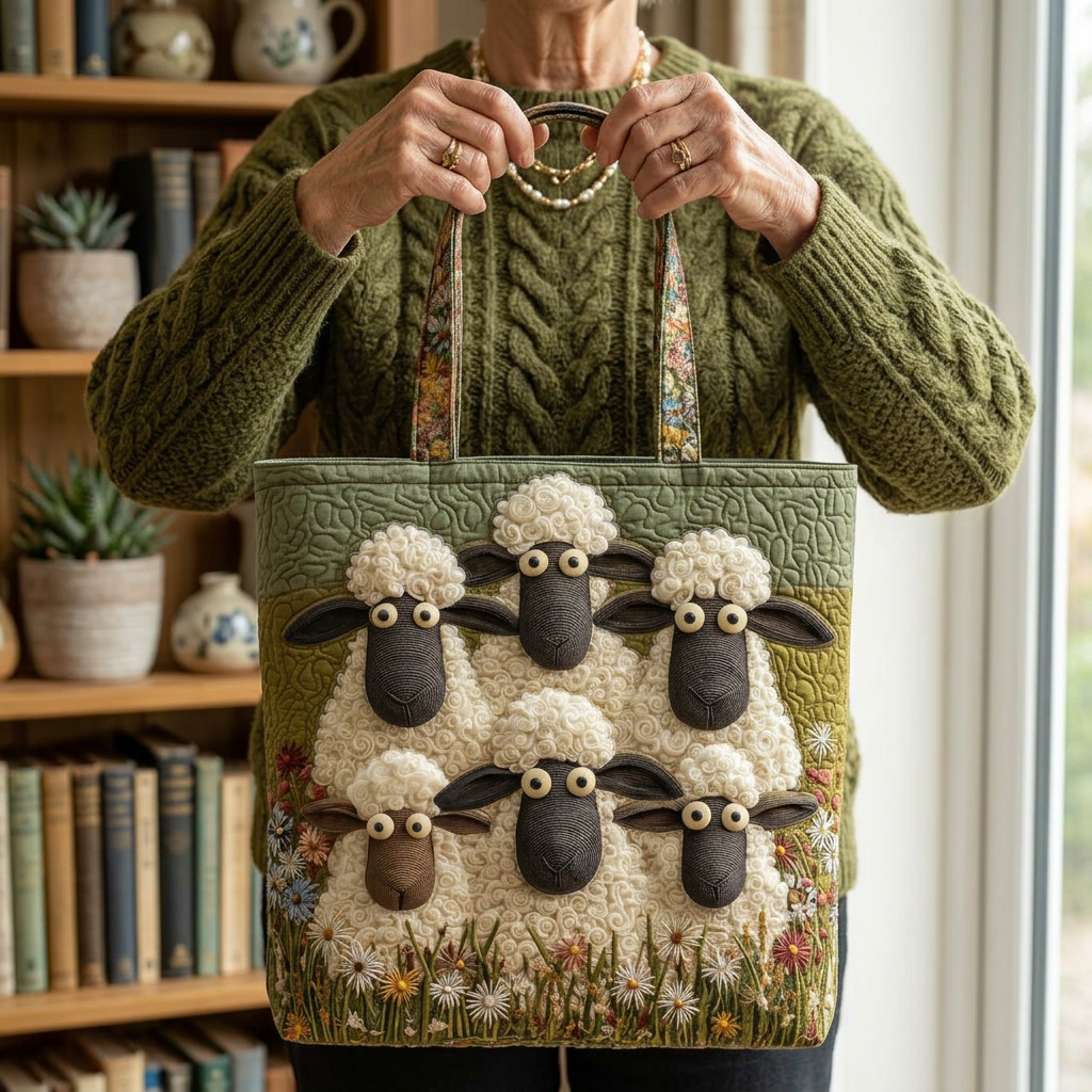 Gittan – Borsa imbottita con motivo a pecora