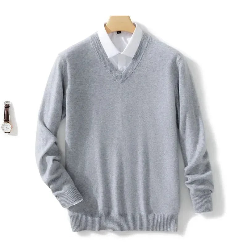 Pull élégant à col en V