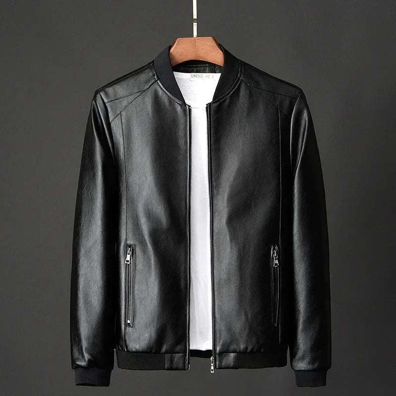 Veste en cuir de motard
