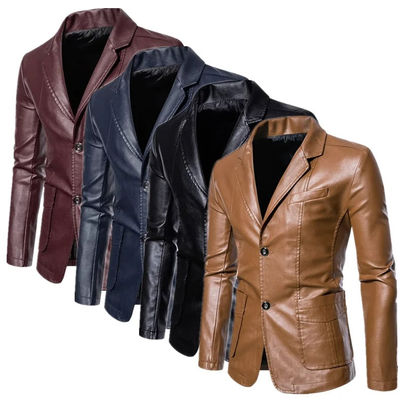 Business Casual Lederjacke
