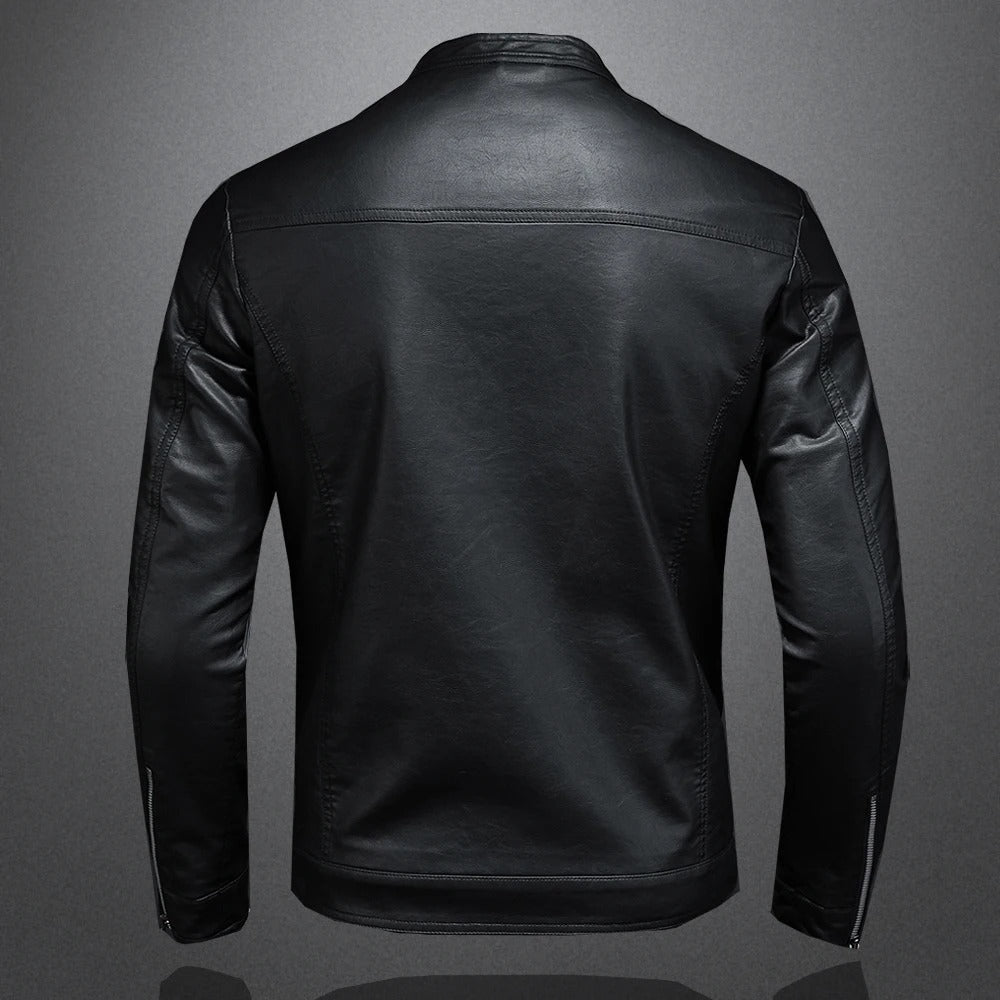 Klassische Lederjacke