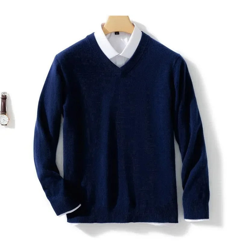 Pull élégant à col en V