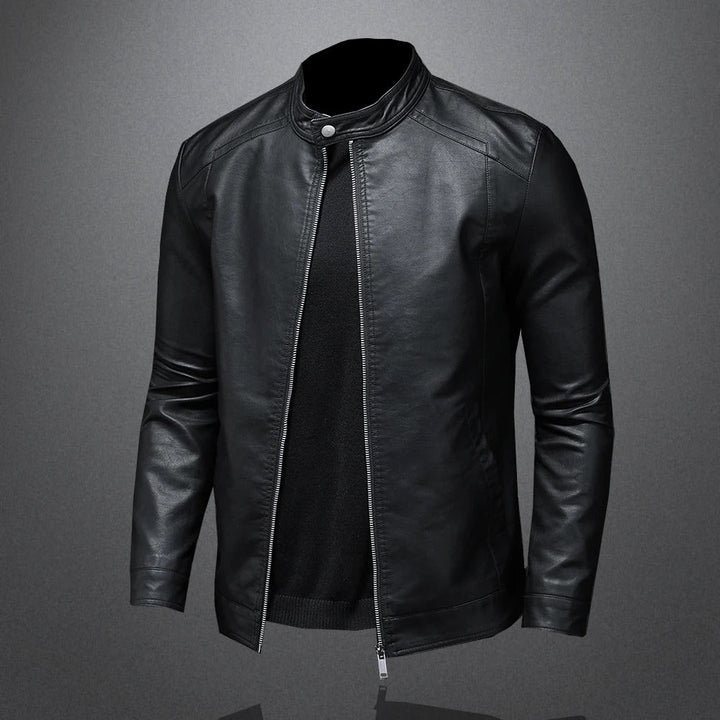 Klassische Lederjacke